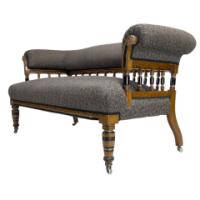 Bruce Talbert for Gillow and Co. – Aesthetic Movement Ebonised & Parcel-Gilt Settee - Thumbnail 17