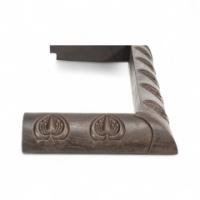 An Arts and Crafts Cast Iron Fender with Delicate Seed Pods on Stems and Flower Heads - Thumbnail 4