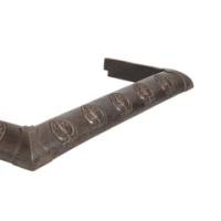 An Arts and Crafts Cast Iron Fender with Delicate Seed Pods on Stems and Flower Heads - Thumbnail 6