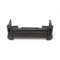 A Small Gothic Revival Cast Iron Fender with Pierced Trefoil Decoration - Thumbnail 11