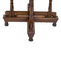 Alfred Waterhouse. A Gothic Revival Oak Side Table with Unusual Double Cross Stretchers - Thumbnail 4