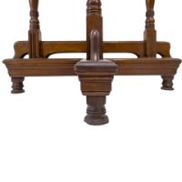 Alfred Waterhouse. A Gothic Revival Oak Side Table with Unusual Double Cross Stretchers - Thumbnail 6