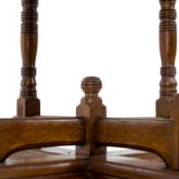 Alfred Waterhouse. A Gothic Revival Oak Side Table with Unusual Double Cross Stretchers - Thumbnail 7
