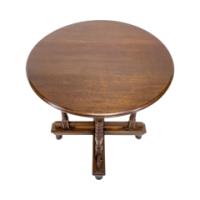 Alfred Waterhouse. A Gothic Revival Oak Side Table with Unusual Double Cross Stretchers - Thumbnail 10