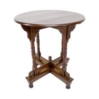 Alfred Waterhouse. A Gothic Revival Oak Side Table with Unusual Double Cross Stretchers - Thumbnail 11