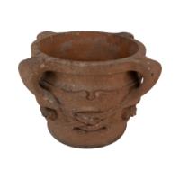 Archibald Knox. Liberty & Co., A Rare & Original Pair of Terracotta Olaf Planters - Thumbnail 4