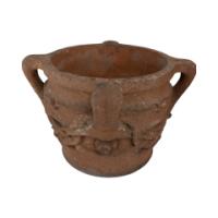 Archibald Knox. Liberty & Co., A Rare & Original Pair of Terracotta Olaf Planters - Thumbnail 5