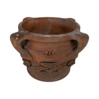 Archibald Knox. Liberty & Co., A Rare & Original Pair of Terracotta Olaf Planters - Thumbnail 11