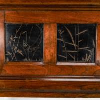 Thomas Jeckyll for Barnard Bishop & Barnard. A Rare Aesthetic Movement Walnut Fire Surround - Thumbnail 5