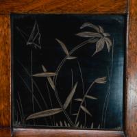 Thomas Jeckyll for Barnard Bishop & Barnard. A Rare Aesthetic Movement Walnut Fire Surround - Thumbnail 14