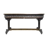 A. W. N Pugin & Sir Charles Barry, an Important Gothic Revival Oak Library Table - Thumbnail 2