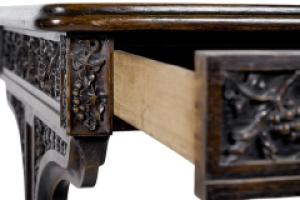A. W. N Pugin & Sir Charles Barry, an Important Gothic Revival Oak Library Table - Thumbnail 9