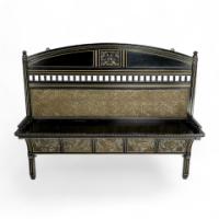 B. J. Talbert Aesthetic Movement Carved & Gilt Wall Shelf with Mythical Creatures