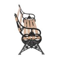 Coalbrookdale. Lily Pad Pair of Aesthetic Movement Cast Iron Garden Benches - Thumbnail 4