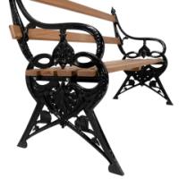 Coalbrookdale. Lily Pad Pair of Aesthetic Movement Cast Iron Garden Benches - Thumbnail 11