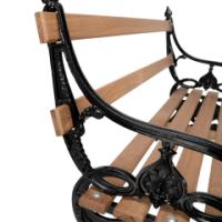 Coalbrookdale. Lily Pad Pair of Aesthetic Movement Cast Iron Garden Benches - Thumbnail 14