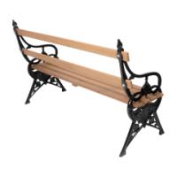 Coalbrookdale. Lily Pad Pair of Aesthetic Movement Cast Iron Garden Benches - Thumbnail 16