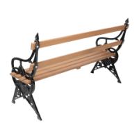 Coalbrookdale. Lily Pad Pair of Aesthetic Movement Cast Iron Garden Benches - Thumbnail 17