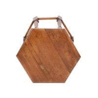 Liberty and Co. An Arts and Crafts oak side table with a hexagonal top - Thumbnail 9