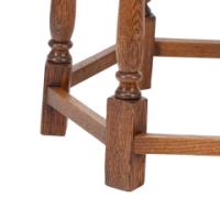 Liberty and Co. An Arts and Crafts oak side table with a hexagonal top - Thumbnail 15