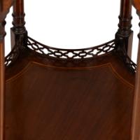 Stephen Webb, made by Collinson and Lock. An Aesthetic Movement octagonal centre table with floral inlay - Thumbnail 9