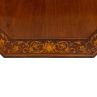 Stephen Webb, made by Collinson and Lock. An Aesthetic Movement octagonal centre table with floral inlay - Thumbnail 12