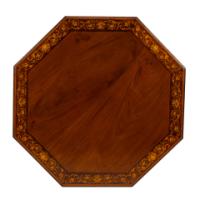 Stephen Webb, made by Collinson and Lock. An Aesthetic Movement octagonal centre table with floral inlay - Thumbnail 13