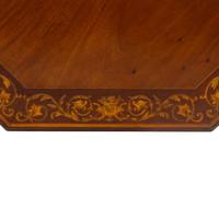 Stephen Webb, made by Collinson and Lock. An Aesthetic Movement octagonal centre table with floral inlay - Thumbnail 14