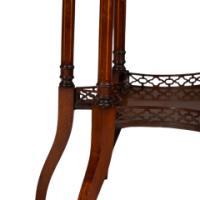 Stephen Webb, made by Collinson and Lock. An Aesthetic Movement octagonal centre table with floral inlay - Thumbnail 15