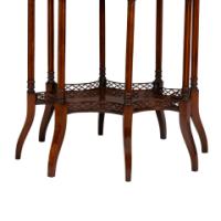 Stephen Webb, made by Collinson and Lock. An Aesthetic Movement octagonal centre table with floral inlay - Thumbnail 17