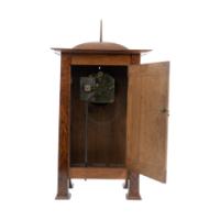 C. F. A. Voysey (1857–1941). A rare Arts and Crafts oak mantel clock - Thumbnail 11