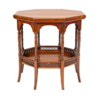 E. W. Godwin, attributed. An Anglo-Japanese Rosewood Eight-Leg Table - Thumbnail 2