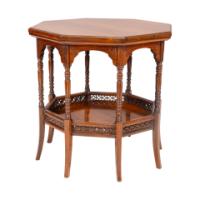 E. W. Godwin, attributed. An Anglo-Japanese Rosewood Eight-Leg Table - Thumbnail 3