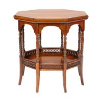 E. W. Godwin, attributed. An Anglo-Japanese Rosewood Eight-Leg Table - Thumbnail 5