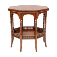 E. W. Godwin, attributed. An Anglo-Japanese Rosewood Eight-Leg Table - Thumbnail 7