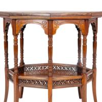 E. W. Godwin, attributed. An Anglo-Japanese Rosewood Eight-Leg Table - Thumbnail 14