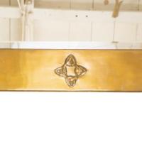 Margaret Gilmour, attributed. An Arts and Crafts Glasgow School brass mirror - Thumbnail 5