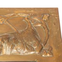 Margaret Gilmour, attributed. An Arts and Crafts Glasgow School brass mirror - Thumbnail 9