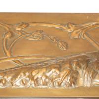 Margaret Gilmour, attributed. An Arts and Crafts Glasgow School brass mirror - Thumbnail 10