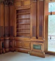 A highly Important museum-quality fireplace and matching panelled room exhibited at the Paris Universal Exhibition in 1878. Winning a Gold Medal. Made by George Trollope and Sons - Thumbnail 2