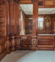 A highly Important museum-quality fireplace and matching panelled room exhibited at the Paris Universal Exhibition in 1878. Winning a Gold Medal. Made by George Trollope and Sons - Thumbnail 3