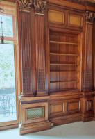 A highly Important museum-quality fireplace and matching panelled room exhibited at the Paris Universal Exhibition in 1878. Winning a Gold Medal. Made by George Trollope and Sons - Thumbnail 5