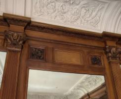 A highly Important museum-quality fireplace and matching panelled room exhibited at the Paris Universal Exhibition in 1878. Winning a Gold Medal. Made by George Trollope and Sons - Thumbnail 14