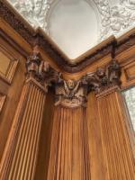 A highly Important museum-quality fireplace and matching panelled room exhibited at the Paris Universal Exhibition in 1878. Winning a Gold Medal. Made by George Trollope and Sons - Thumbnail 16