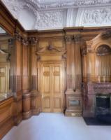 A highly Important museum-quality fireplace and matching panelled room exhibited at the Paris Universal Exhibition in 1878. Winning a Gold Medal. Made by George Trollope and Sons - Thumbnail 17