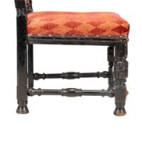 Lambs of Manchester. A rare pair of exhibition-quality Aesthetic Movement ebonized oak side chairs - Thumbnail 16