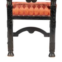 Lambs of Manchester. A rare pair of exhibition-quality Aesthetic Movement ebonized oak side chairs - Thumbnail 18