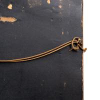 Arts and Crafts Hammered Copper Frame with Pre-Raphaelite Maiden - Thumbnail 6