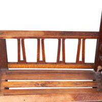 Liberty & Co., attributed. An Arts and Crafts Reclining Armchair with Carved Floral Details - Thumbnail 21