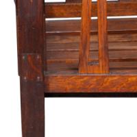 Liberty & Co., attributed. An Arts and Crafts Reclining Armchair with Carved Floral Details - Thumbnail 26